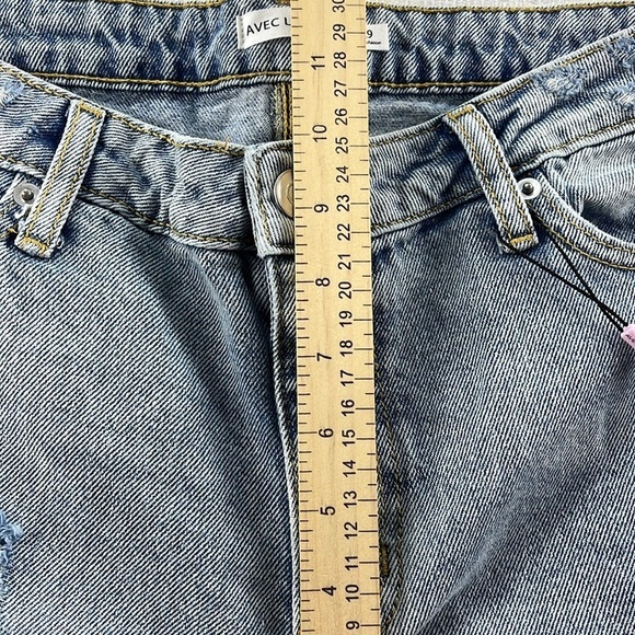 Avec Les Filles Distressed Mom Jeans Mid Rise Women’s Size 29 NWT - Picture 7 of 15